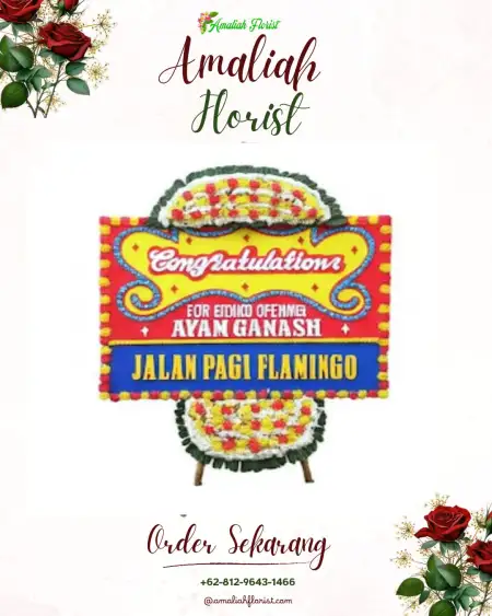 Sewa Papan Bunga Menur